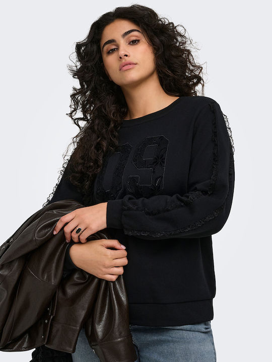 Damen Bluse Baumwolle Langärmelig Schwarze