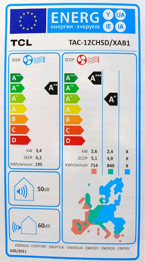 TCL Elite Plus Aparat de Aer Condiționat Inverter 12000 BTU A++/A+ cu WiFi