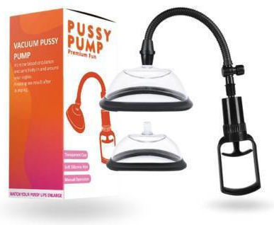 Set manual de pompă pentru clitoris și sfârcuri transparent