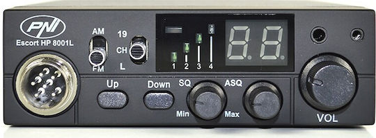 Pni Escort Hp 8001l Asq CB Πομποδέκter Auto 4w Am Fm Hörer Hs81l