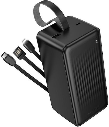 Borofone BJ79C Power Bank 50000mAh with USB-A Port and USB-C Port Black