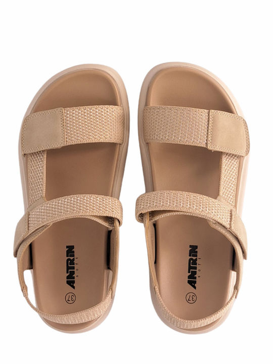 Women's Anatomic Flatforms Beige Sandals GIANNA200MZ