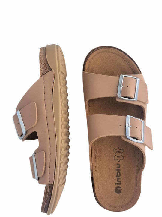 Leather Women's Anatomic Beige Sandals AA10100