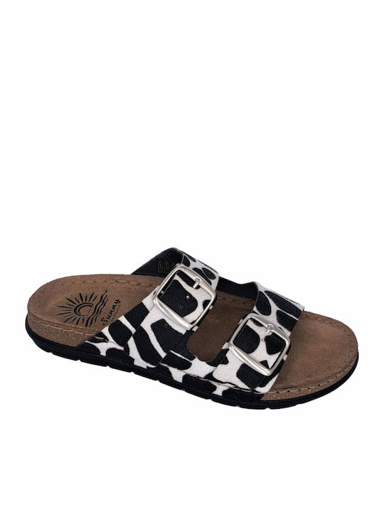 Leather Women's Anatomic Black Sandals