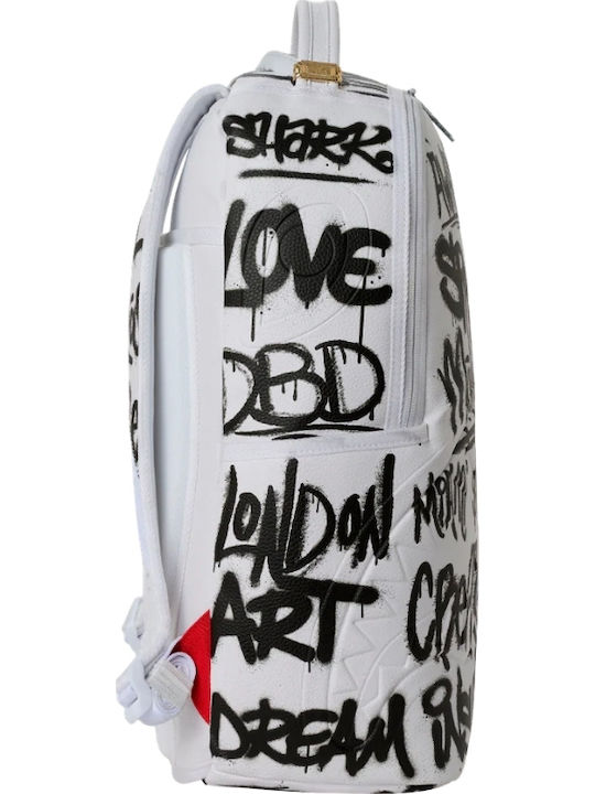 Sprayground Shark Graffiti Ученическа Раница Shark Graffiti 22 л 29 x 15 x 45.7 см