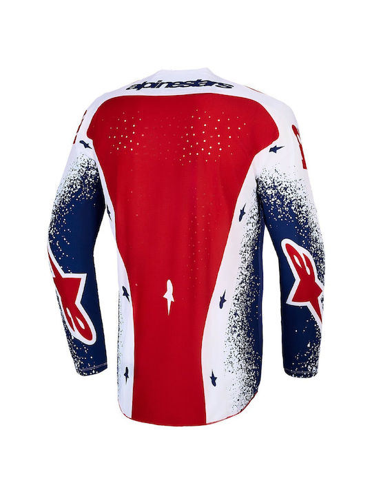 Alpinestars Мъжка Дълъг Ръкав Блуза Планинско Колоездене Червена