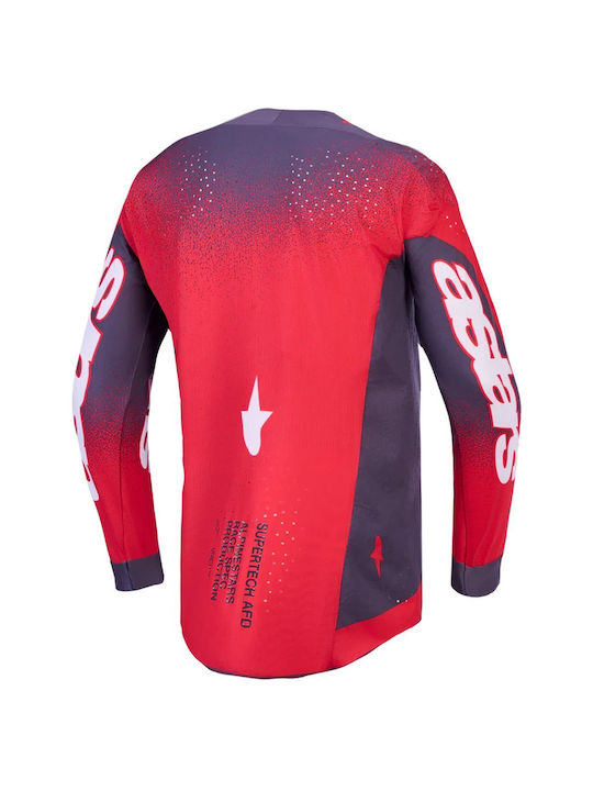 Alpinestars Мъжка Дълъг Ръкав Блуза Планинско Колоездене Червена