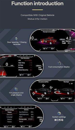 Digital Iq Fz 972_ic 12.3in Bmw 5 5 Gt 6 7 Series Mod 2010-2017 X3 X4 X5 X6 Mod 2014-2017 Digital Dashboard