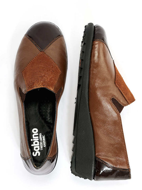 Анатомични Дамски Slip-On Кожени Кафяви