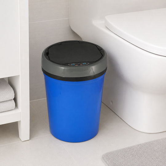 MRShome Kunststoff Mülleimer mit Sensor Blau 9lt