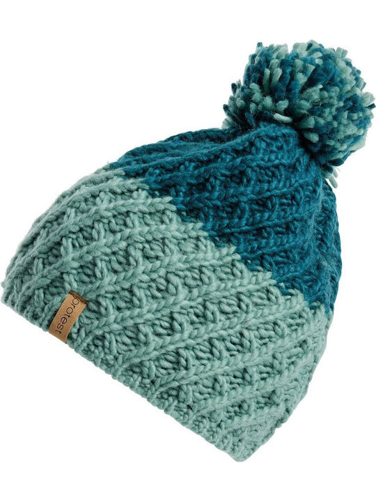 Beanie Women's Knitted Beanie in Blue Color