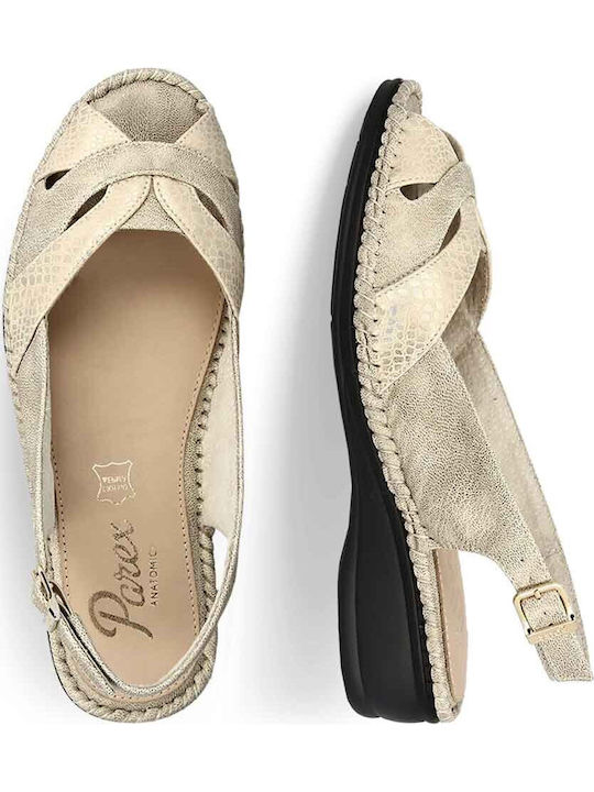 Damen Sandalen Anatomisch Beige