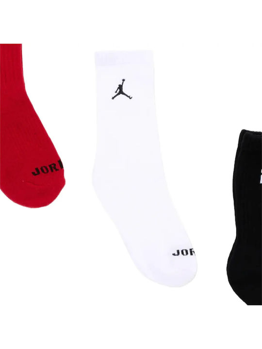 Nike Детски Чорапи Спорт Jordan Baseline Червено/черно/бяло 3 Чифта