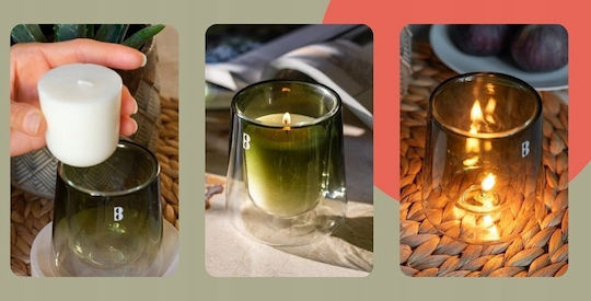 Aromatic Candle In Glass Jar Clean Light O95x85mm 0% Fragrance 8717847161482 8717847161482 8717847161482