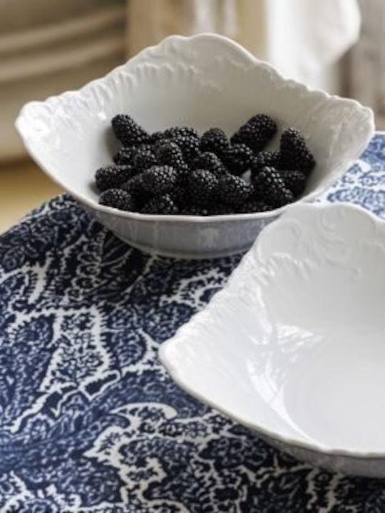 Cmielow Rococo White Porcelain Dinnerware Set 50pcs