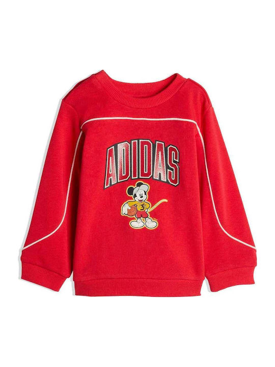 adidas Pantaloni de trening pentru copii Ruby Red Disney Mickey Mouse