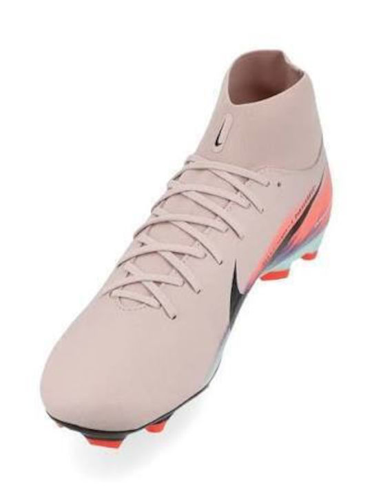 Nike Air Zoom Mercurial Superfly X Academy FG/MG Футболни Обувки с Бутони Розови