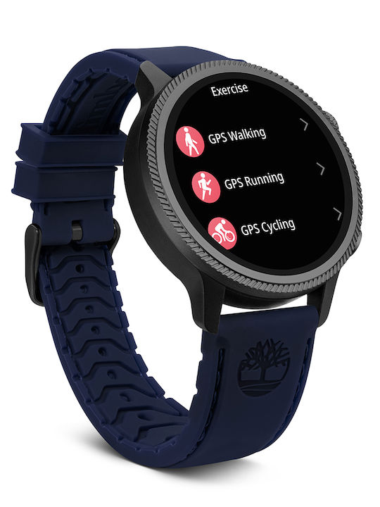 Timberland Digital Herrenuhr 48mm Batterie mit Lederriemen
