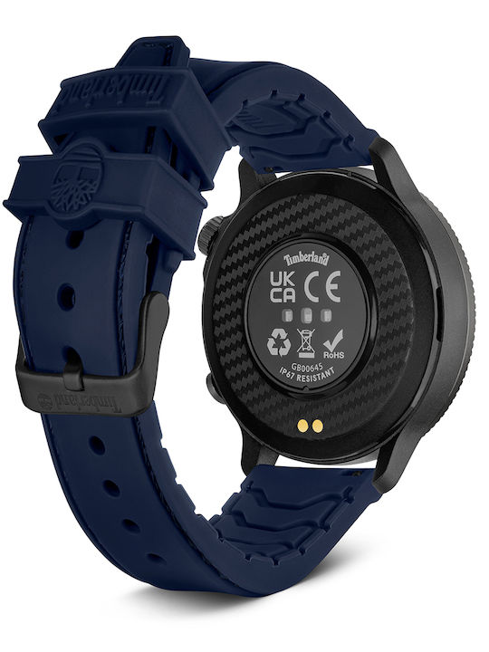 Timberland Digital Herrenuhr 48mm Batterie mit Lederriemen