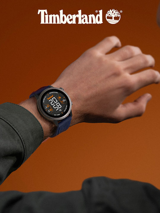 Timberland Digital Herrenuhr 48mm Batterie mit Lederriemen