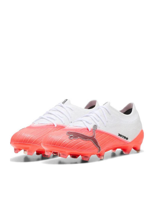 PUMA FG Football Shoes with Cleats Red