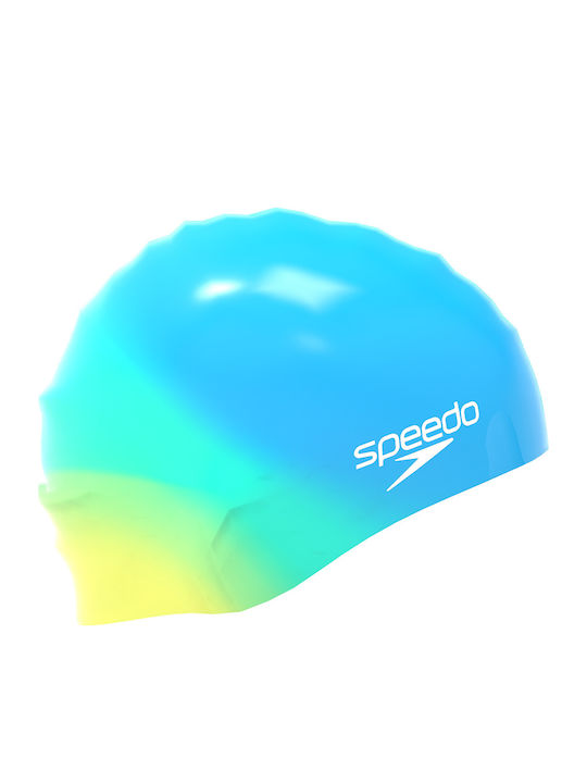 Speedo Junior's Multi Silicone Cap Blue