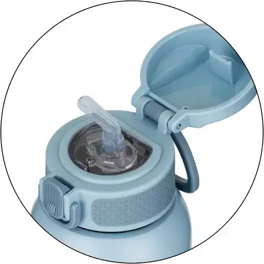 Petite & Mars Termos Sticlă Pentru Copii Din Oțel Inoxidabil Albastru 350ml