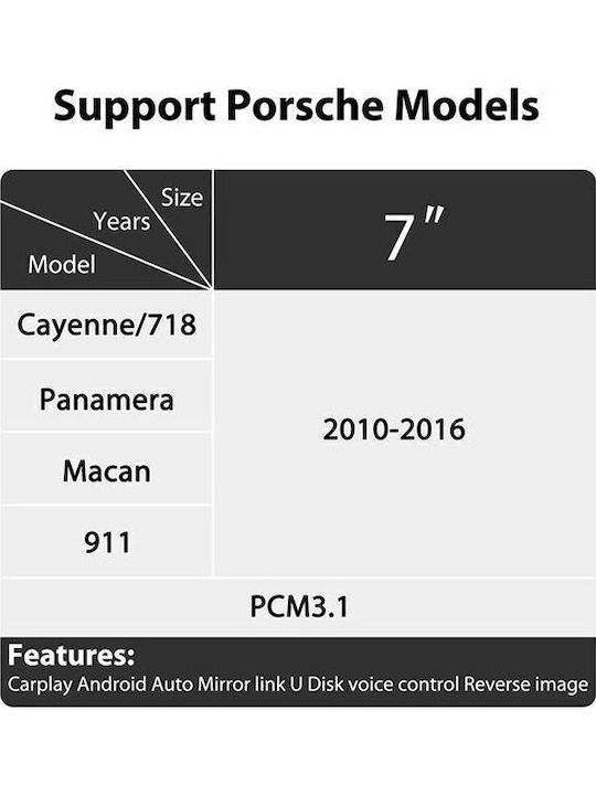 Digital IQ Car Audio System for Porsche Panamera / Macan 2010-2016 Bluetooth USB AUX WiFi GPS Apple CarPlay Android Auto