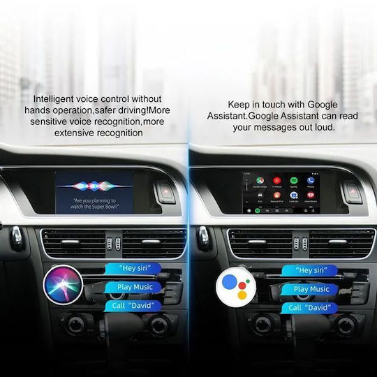 Digital IQ Car Audio System for Audi A4 / A5 / Q5 Dodge Journey Chrysler Vision 2009-2017 Bluetooth USB AUX WiFi GPS Apple CarPlay Android Auto with 6.5" Touch Screen