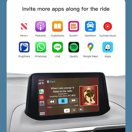 Digital IQ Car Audio System for Fiat 124 Mazda 2 / 3 / 6 / MX-5 / CX-3 / CX-5 / CX-9 2016-2021 Bluetooth USB WiFi GPS Apple CarPlay Android Auto
