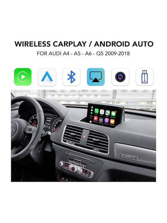 Digital IQ Auto-Audiosystem für Audi Q3 / A4 / A5 / Q5 2009-2018 mit Bluetooth / USB / AUX / Eingebautes Wi-Fi / GPS / Apple CarPlay / Android Auto mit 6,5" Touchscreen