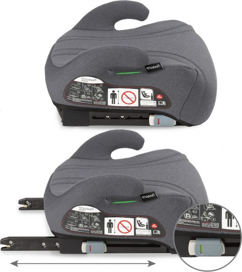 Kidwell Bono Scaun de Mașină pentru Copii Booster i-Size cu Isofix Gri 15-36 kg