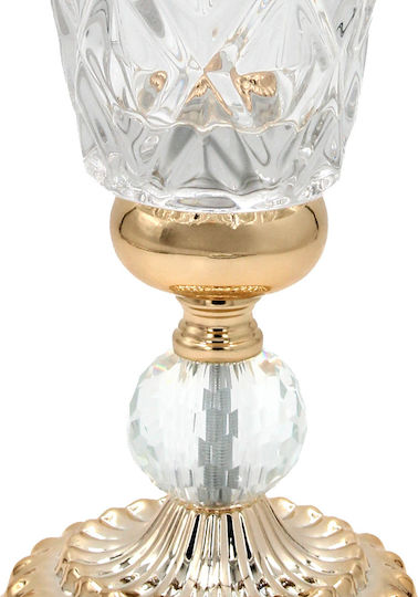 Keskor Glass Vase Gold Y38cm