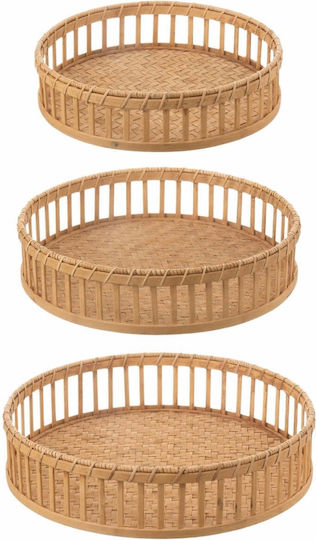 J-Line Tavă decorativă din lemn 3 bucăți J-Line Tavă decorativă din lemn 3 bucăți