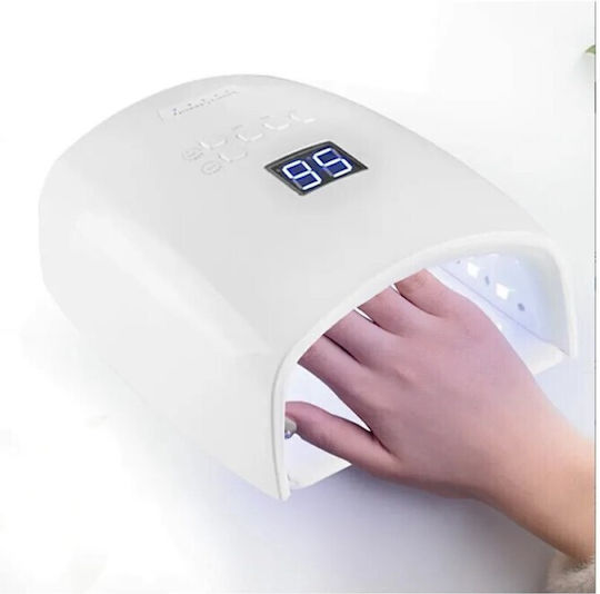 Rechargeable Nail Polish Curing Lamp UV / LED Battery 66W White