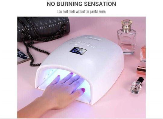Rechargeable Nail Polish Curing Lamp UV / LED Battery 66W White