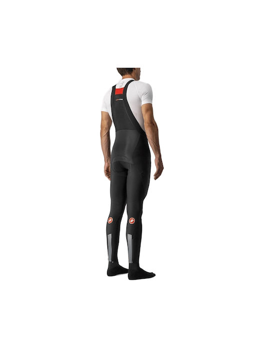 Castelli Pantaloni De Ciclism Pentru Bărbați Cu Bretele Negri