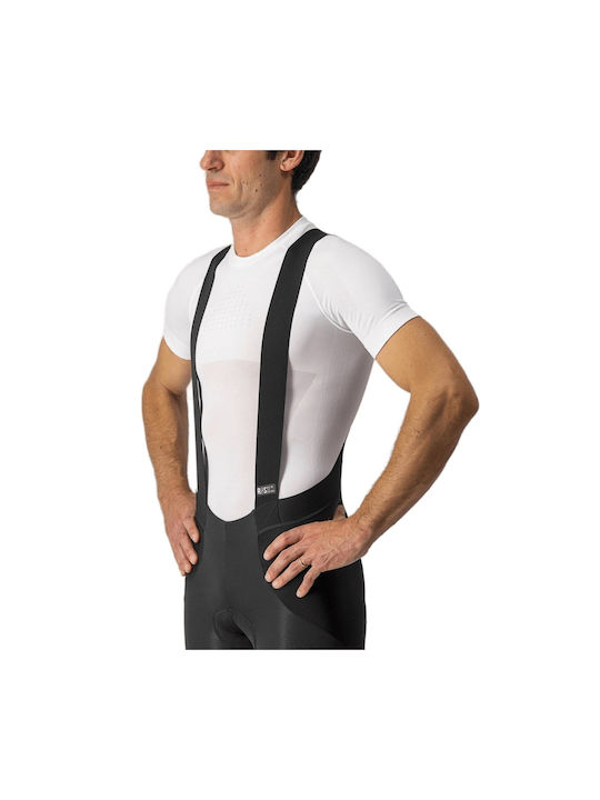 Castelli Pantaloni De Ciclism Pentru Bărbați Cu Bretele Negri