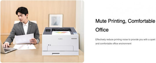 G&G GP2000CDW Color Laser Printer with WiFi and Mobile Print