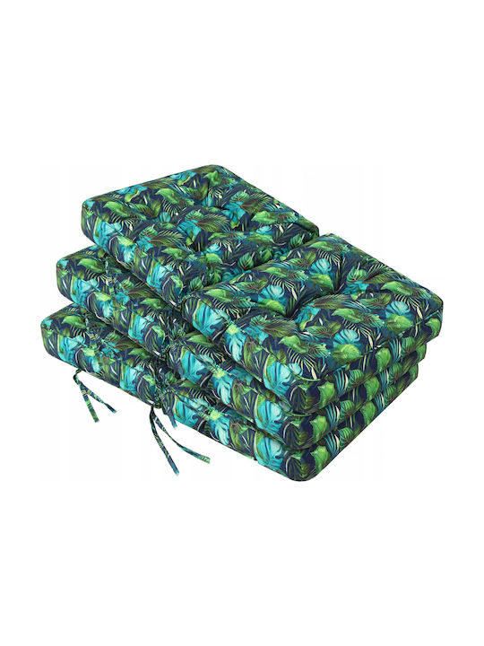 Garden Swing Cushion with Backrest Venus 3d Blue 50x60cm