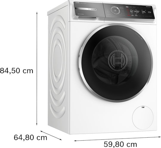 Bosch Πλυντήριο Ρούχων 10kg με Τεχνολογία Ατμού 1400 Στροφών Iron Assist WGB254A1GR