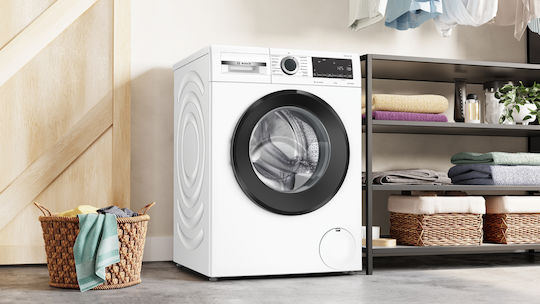 Bosch Πλυντήριο Ρούχων 9kg με Τεχνολογία Ατμού 1400 Στροφών Iron Assist WGG244ZWGR