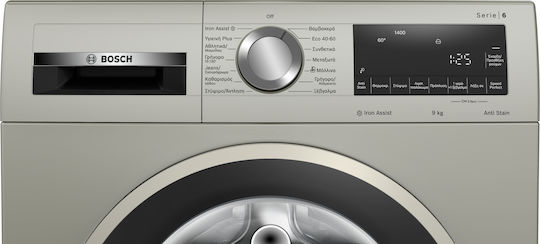 Bosch Пералня 9кг 1400 Оборота Iron Assist Сив WGG244ZXGR