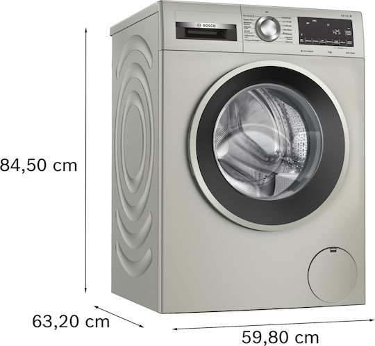 Bosch Пералня 9кг 1400 Оборота Iron Assist Сив WGG244ZXGR