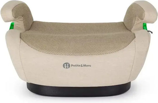 Petite & Mars Optimus Pro Scaun de Mașină pentru Copii Booster i-Size cu Isofix Bej 22-36 kg
