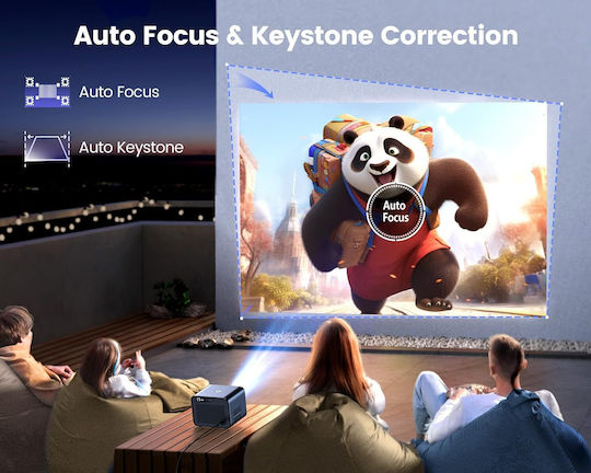 Wimius K9 Mini Projector LCD Full HD with Wi-Fi and Built-in Speakers