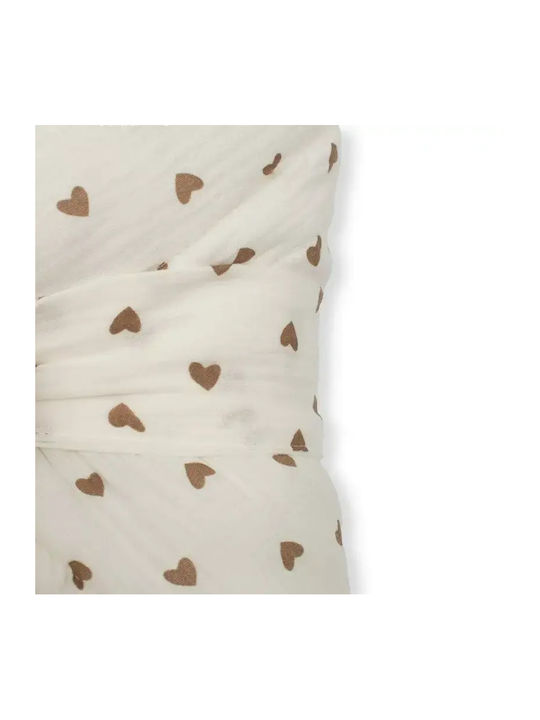 New Baby Pătură Pepinieră Swaddling 100% Bumbac Bej 75x75cm
