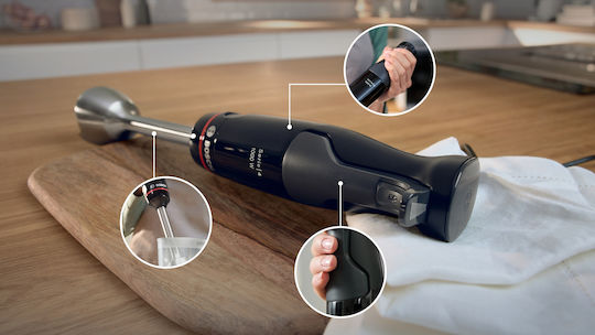 Bosch Serie 4 Ραβδομπλέντερ με Ανοξείδωτη Ράβδο 1000W Μαύρο