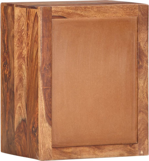 Нощно Шкафче Дървено Бежово 40x30x50см