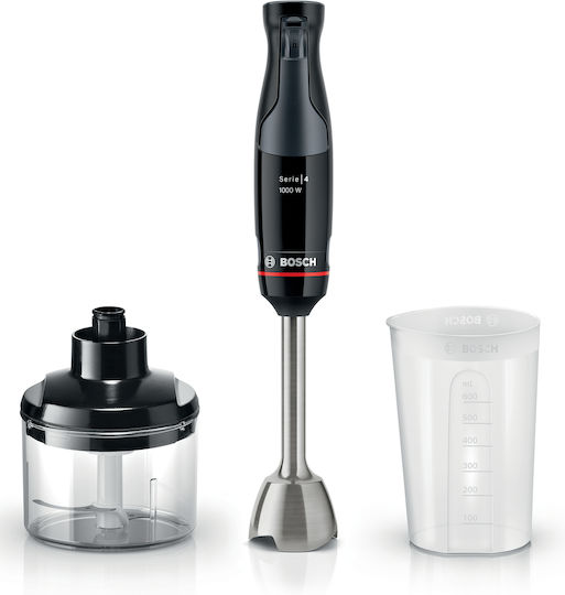 Bosch Serie 4 Ραβδομπλέντερ με Ανοξείδωτη Ράβδο 1000W Μαύρο